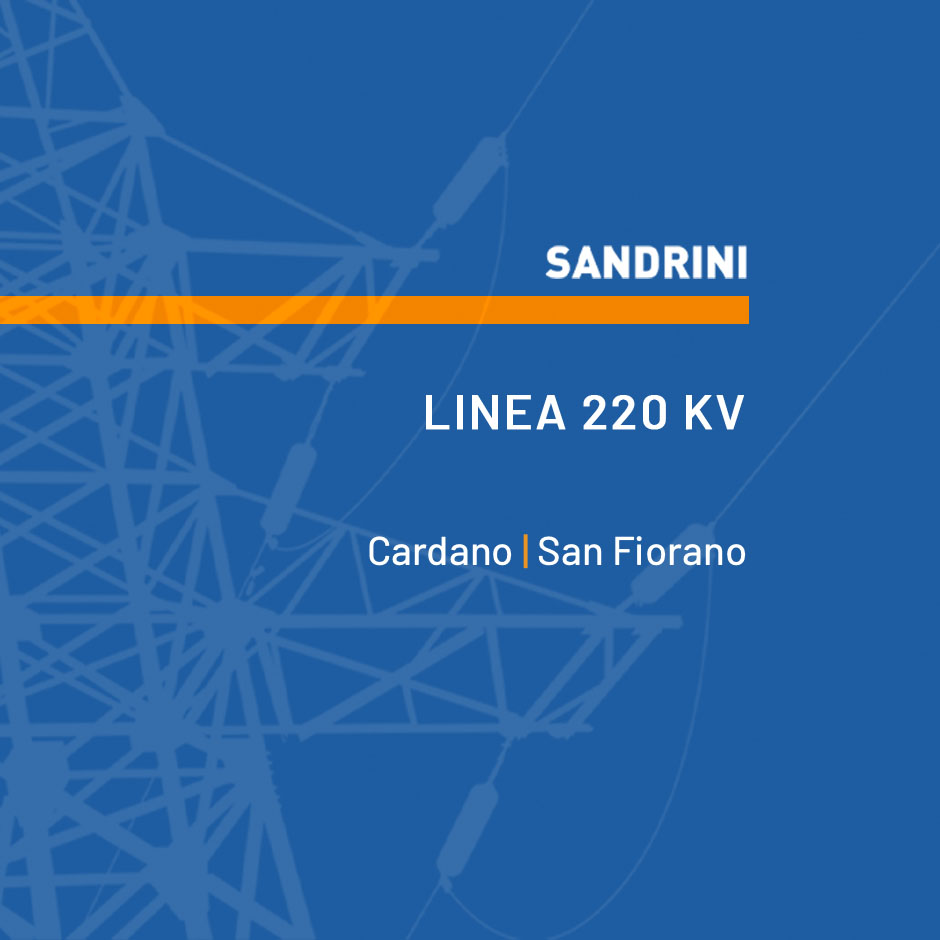 Linea 220 kV T.22249C1 CARDANO - S. FIORANO CD